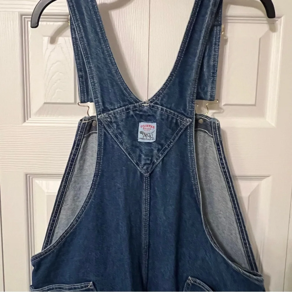 Pointer Bib Overalls W40 L-S Vintage Cotton Button Fly‎ Made USA 40 x 29 - Picture 8 of 12